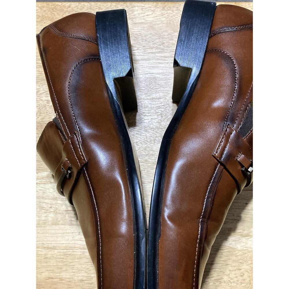 Kenneth Cole Brock Loafers Mens 11 Brown Leather Slip On Dress Shoes - Picture 7 of 11